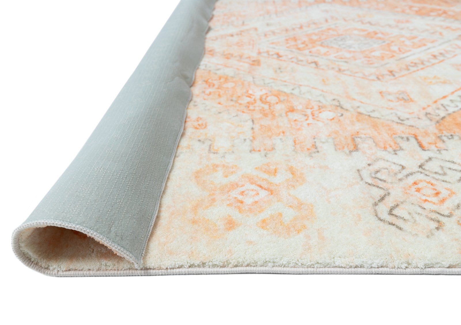 dayanna orange and cream tribal washable rug dayanna orange and cream tribal washable rug