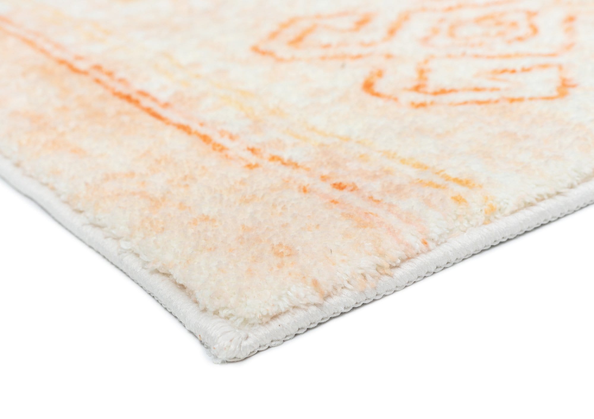 dayanna orange and cream tribal washable rug dayanna orange and cream tribal washable rug