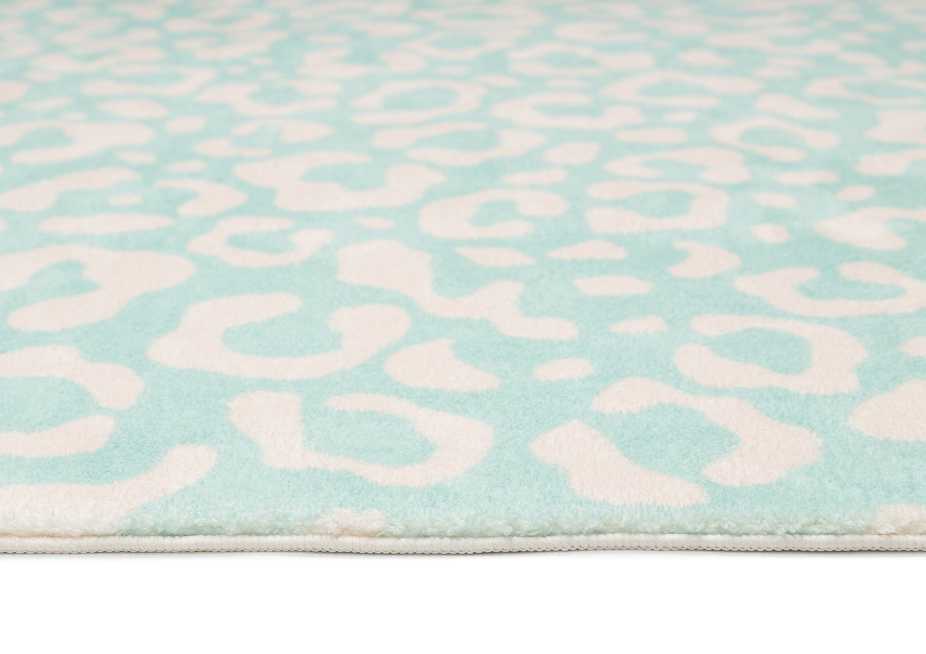 esmeralda pink and mint green leopard print washable rug*no returns unless faulty esmeralda pink and mint green leopard print washable rug*no returns unless faulty