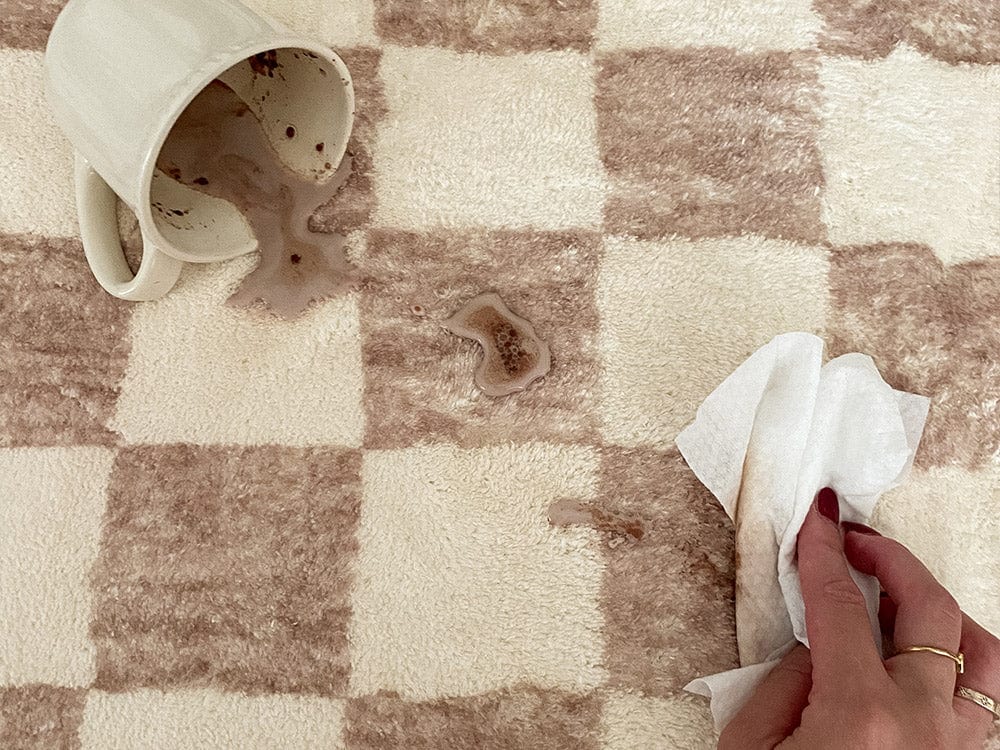 jazine cream and brown chequered washable rug jazine cream and brown chequered washable rug