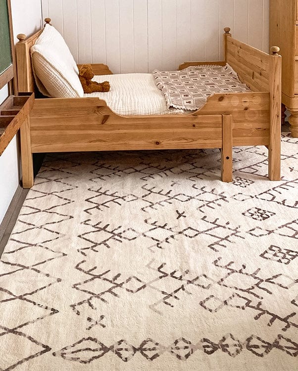 karmina brown and cream abstract tribal washable rug karmina brown and cream abstract tribal washable rug