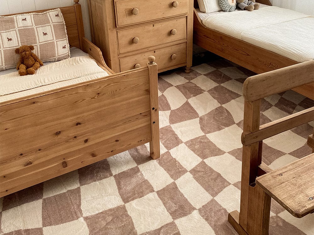 logan beige and ivory abstract checkered washable rug logan beige and ivory abstract checkered washable rug