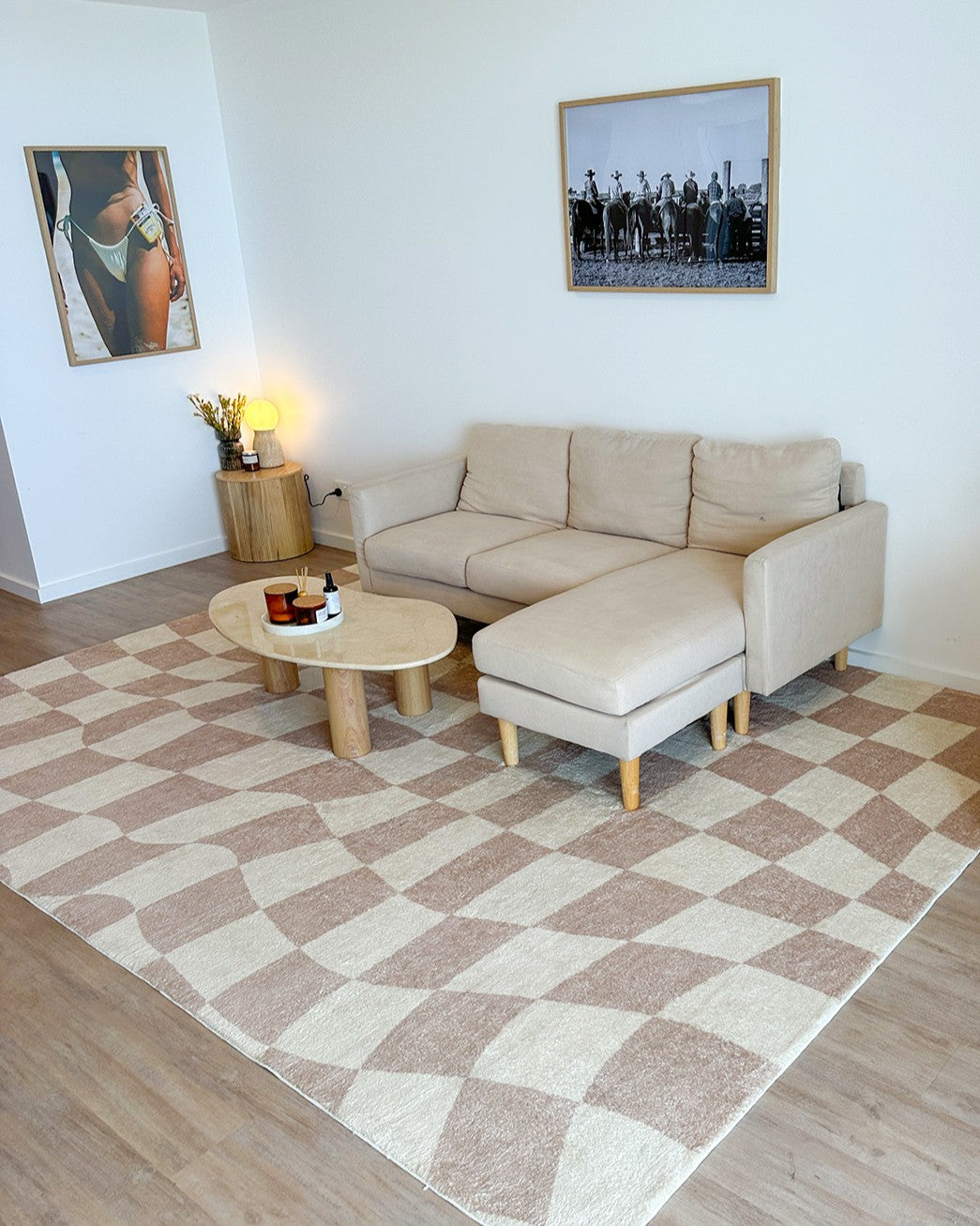 logan beige and ivory abstract checkered washable rug logan beige and ivory abstract checkered washable rug