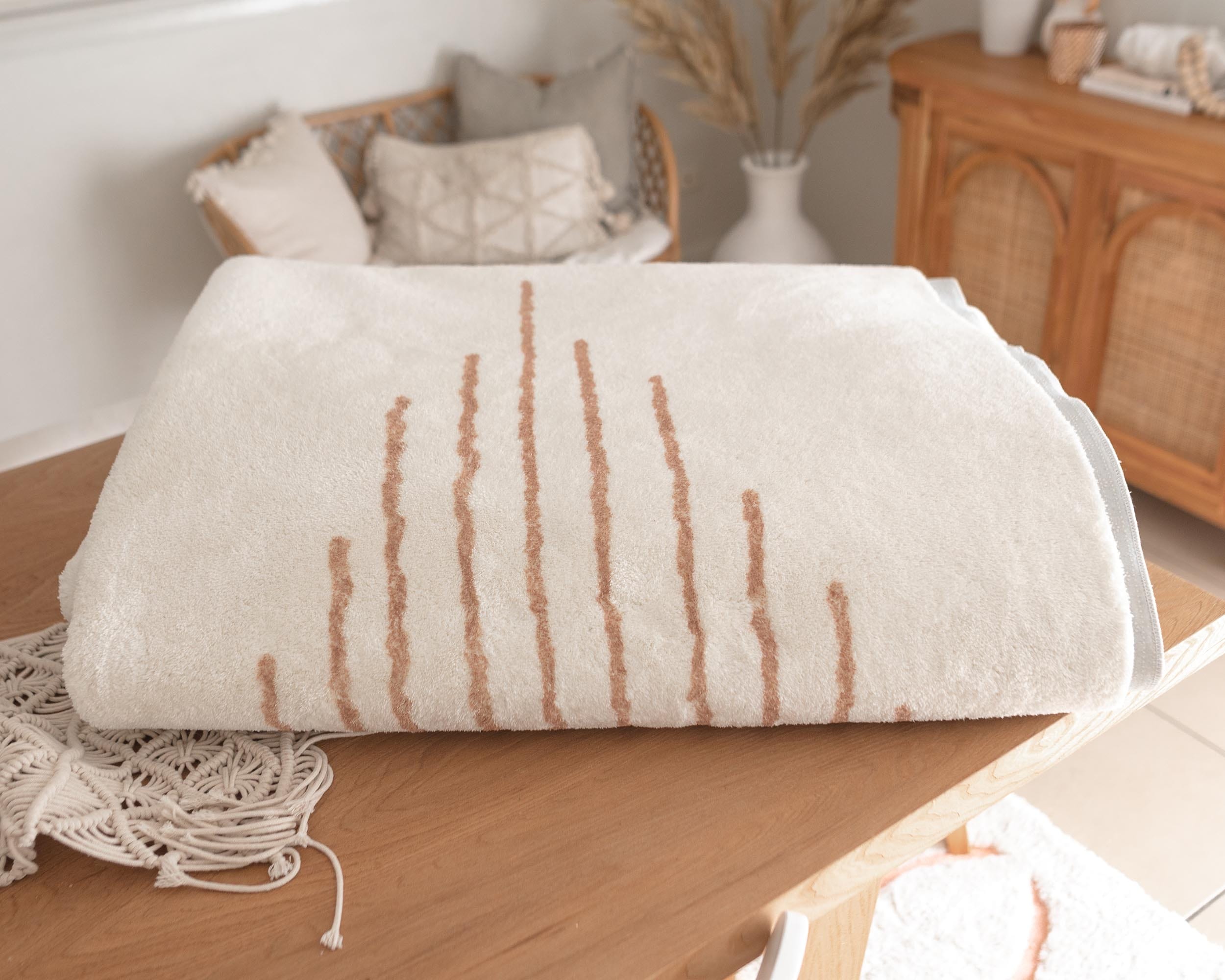 lyra ivory and brown diamond stripe washable rug lyra ivory and brown diamond stripe washable rug