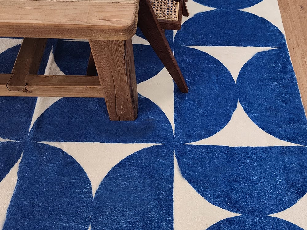 tosa blue and ivory geometric washable rug tosa blue and ivory geometric washable rug