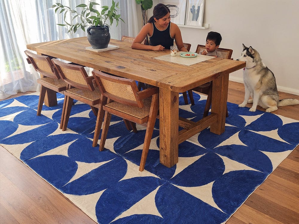 tosa blue and ivory geometric washable rug tosa blue and ivory geometric washable rug