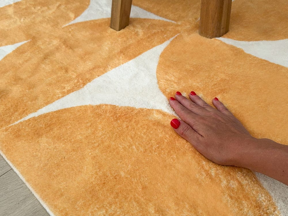 zaki yellow and ivory geometric washable rug zaki yellow and ivory geometric washable rug